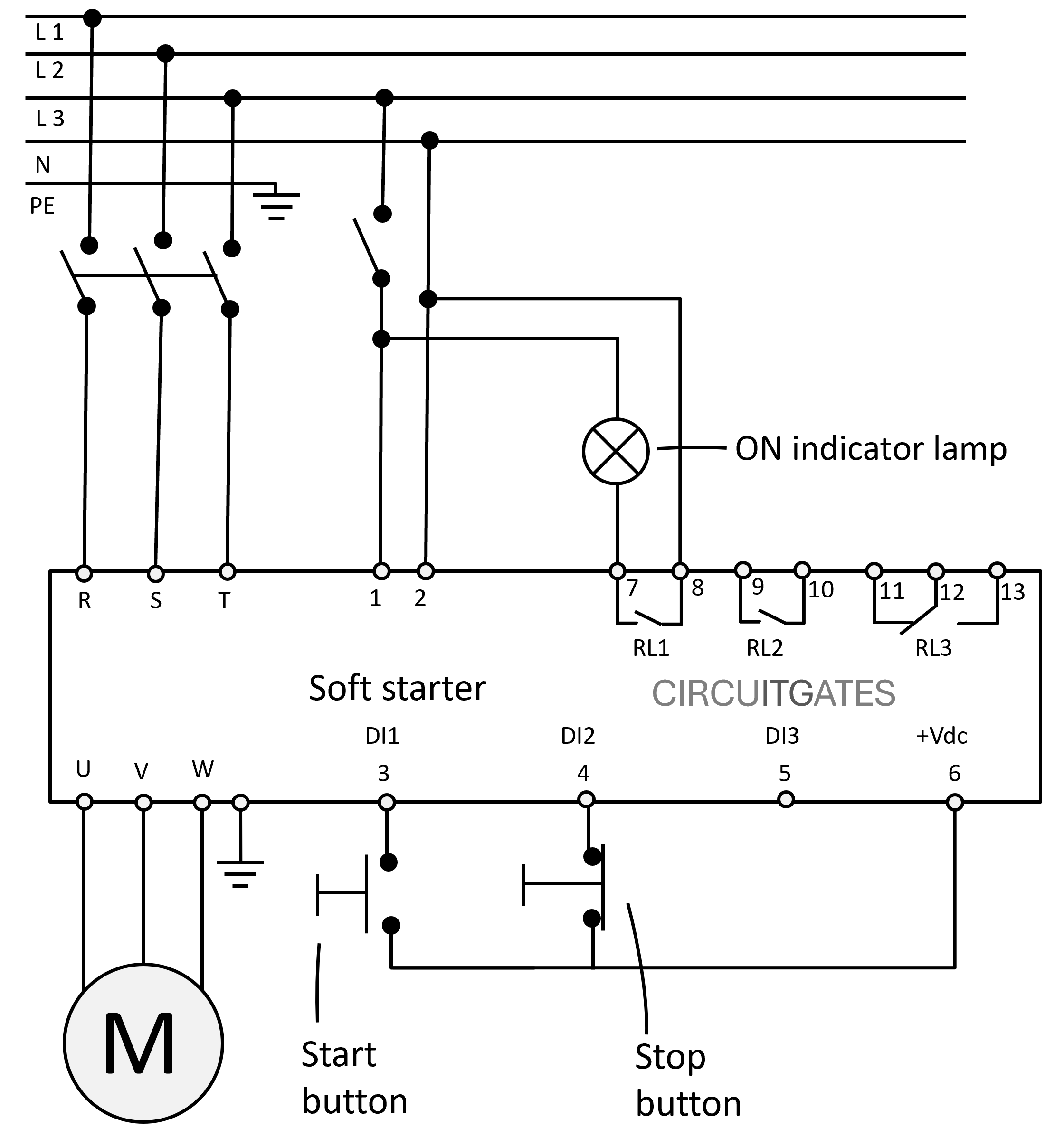 soft starter control circuit